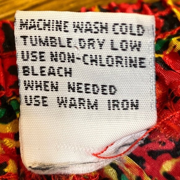 Andrea Gayle Red & Yellow Plaid Pleated Short Skirt Size 12 Polyester Fabric Wom - Picture 6 of 6